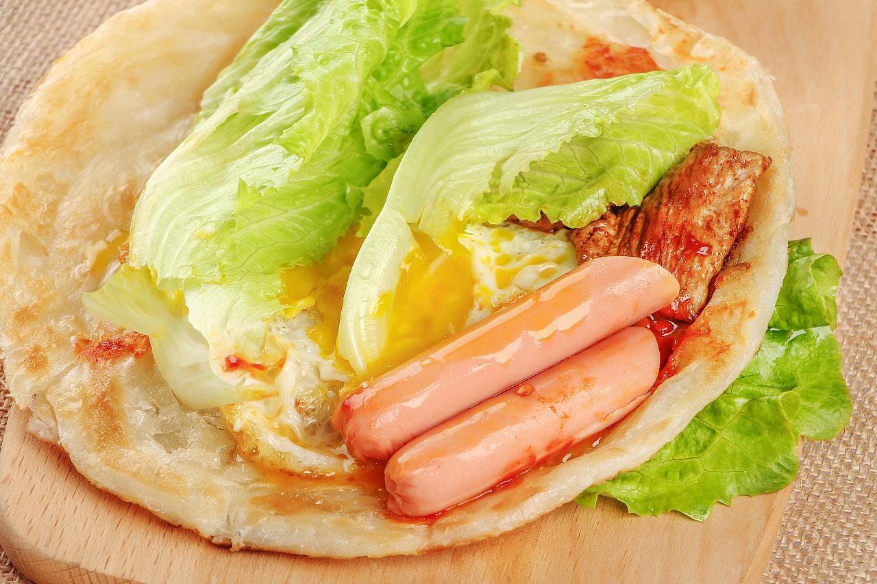 面饼西娜手抓饼原味家庭早餐冷冻纸袋商用煎饼手抓饼