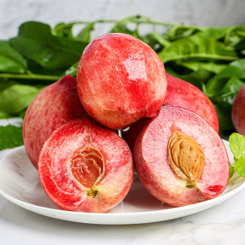 桃子血桃当季红心桃脆孕妇新鲜水果现摘9斤桃