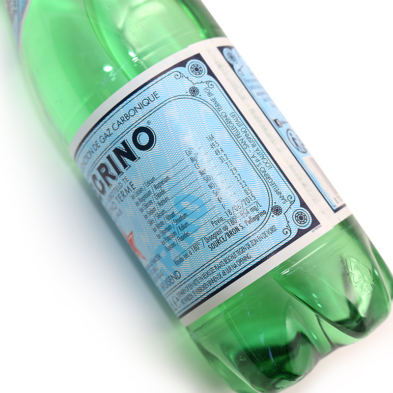 意大利sanpellegrino圣培露含气天然气泡水玻璃瓶750mlx12瓶/箱