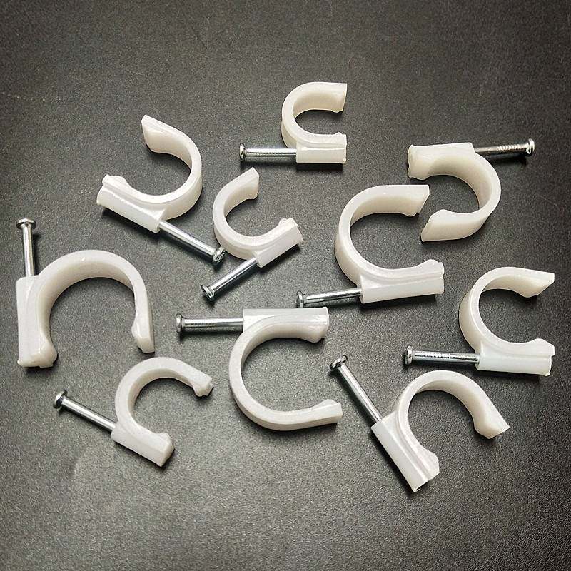 固定器圆管卡扣特种钢钉ppr水管卡子圆形边卡管夹