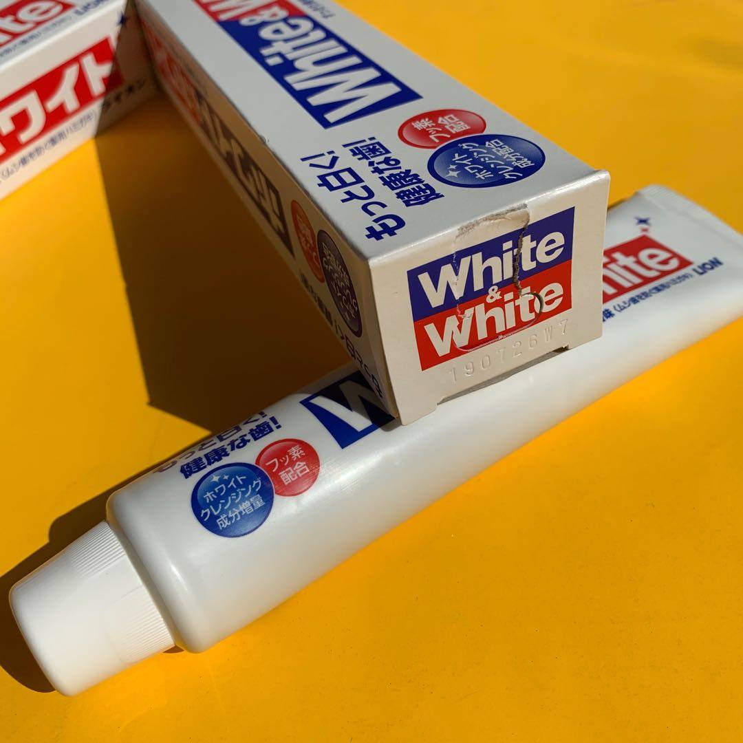 150g3支日本狮王lion大白牙膏white去牙美白防蛀牙膏