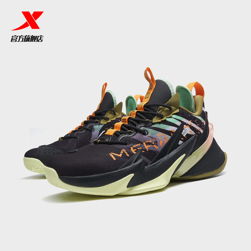 篮球特步男鞋球鞋2021年新品战獒2代耐磨防滑篮球鞋