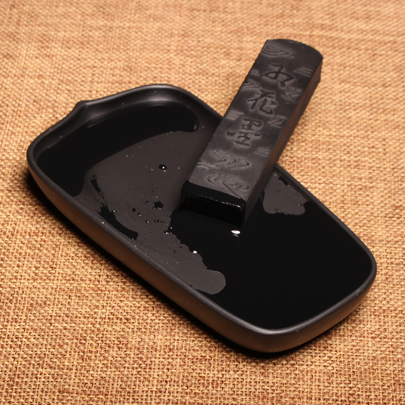 徽墨老胡文松烟墨条研墨棒锭学生墨块书法绘画文房四宝