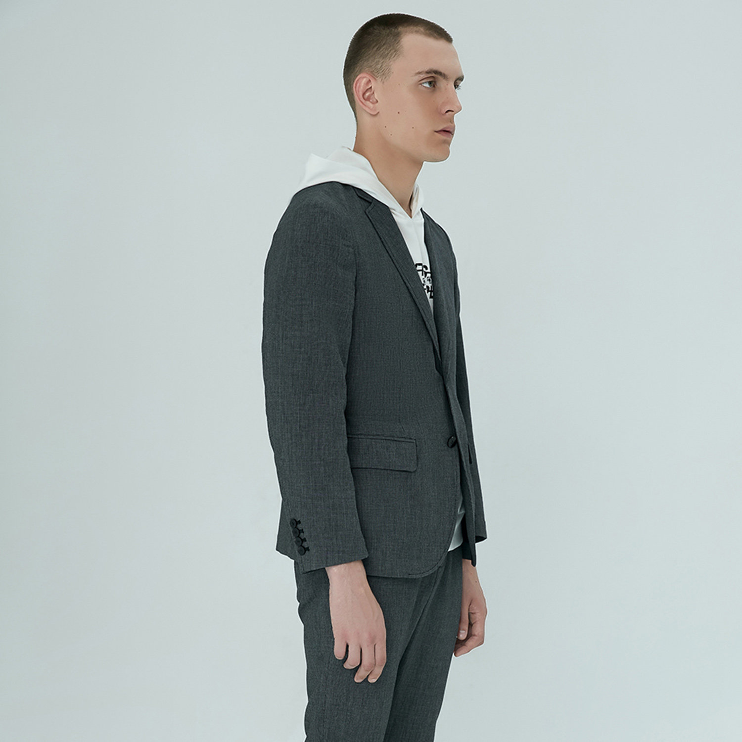 magmode名堂mattitude夏季新款花格双扣休闲西装外套西服