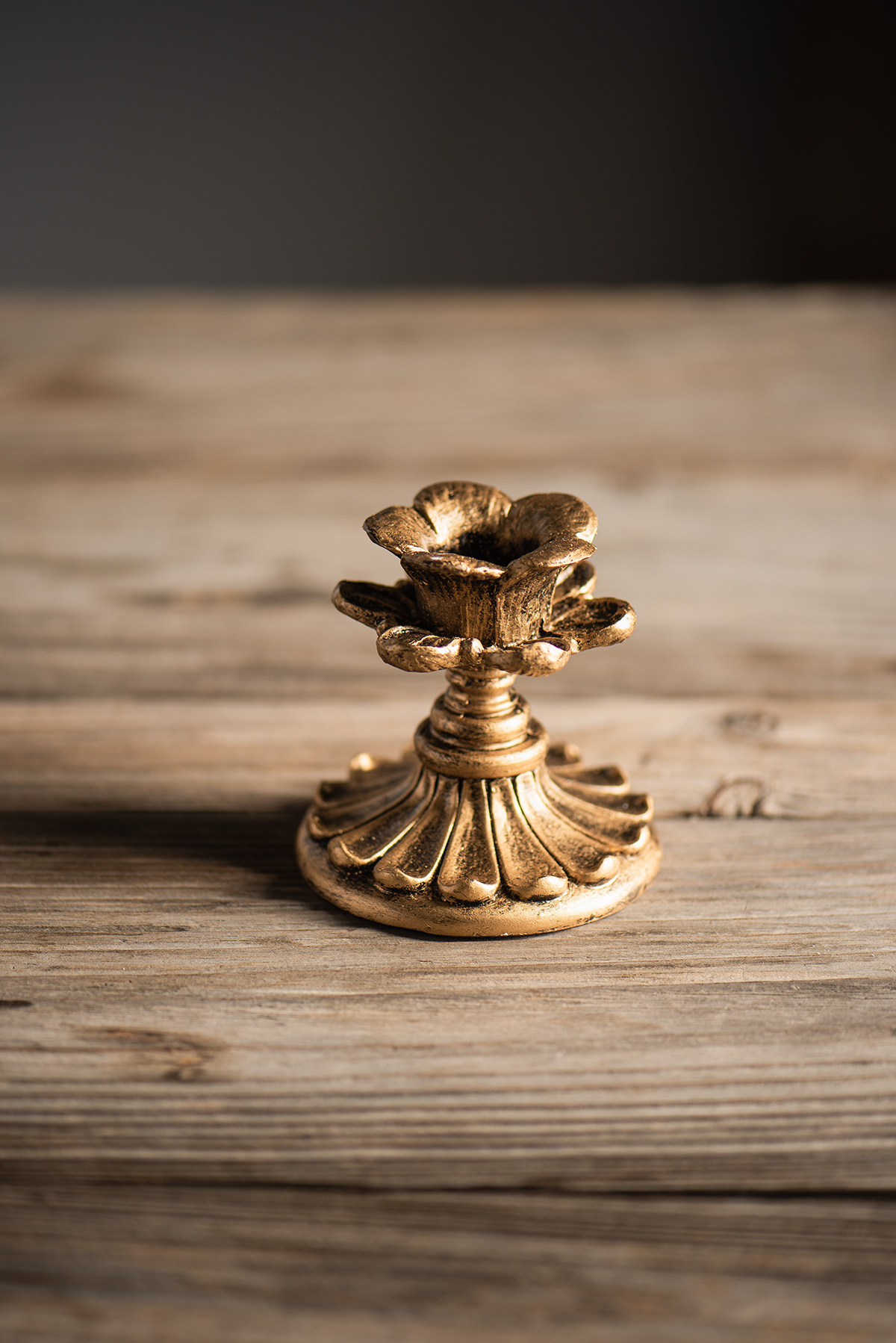 欧式复古树脂仿铜烛台餐桌婚礼布置摄影道具烛台