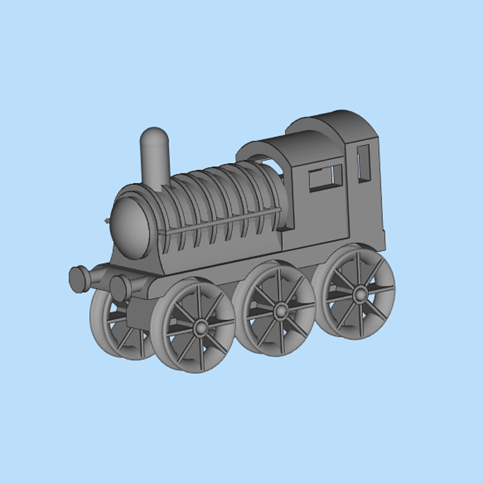 拆件版火车头模型01210330三维图纸stl格式3d打印服务