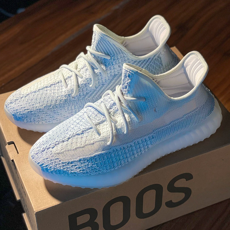椰子旗舰店莆田男鞋欧洲限定灰橙ogyeezy秋季时尚休闲鞋