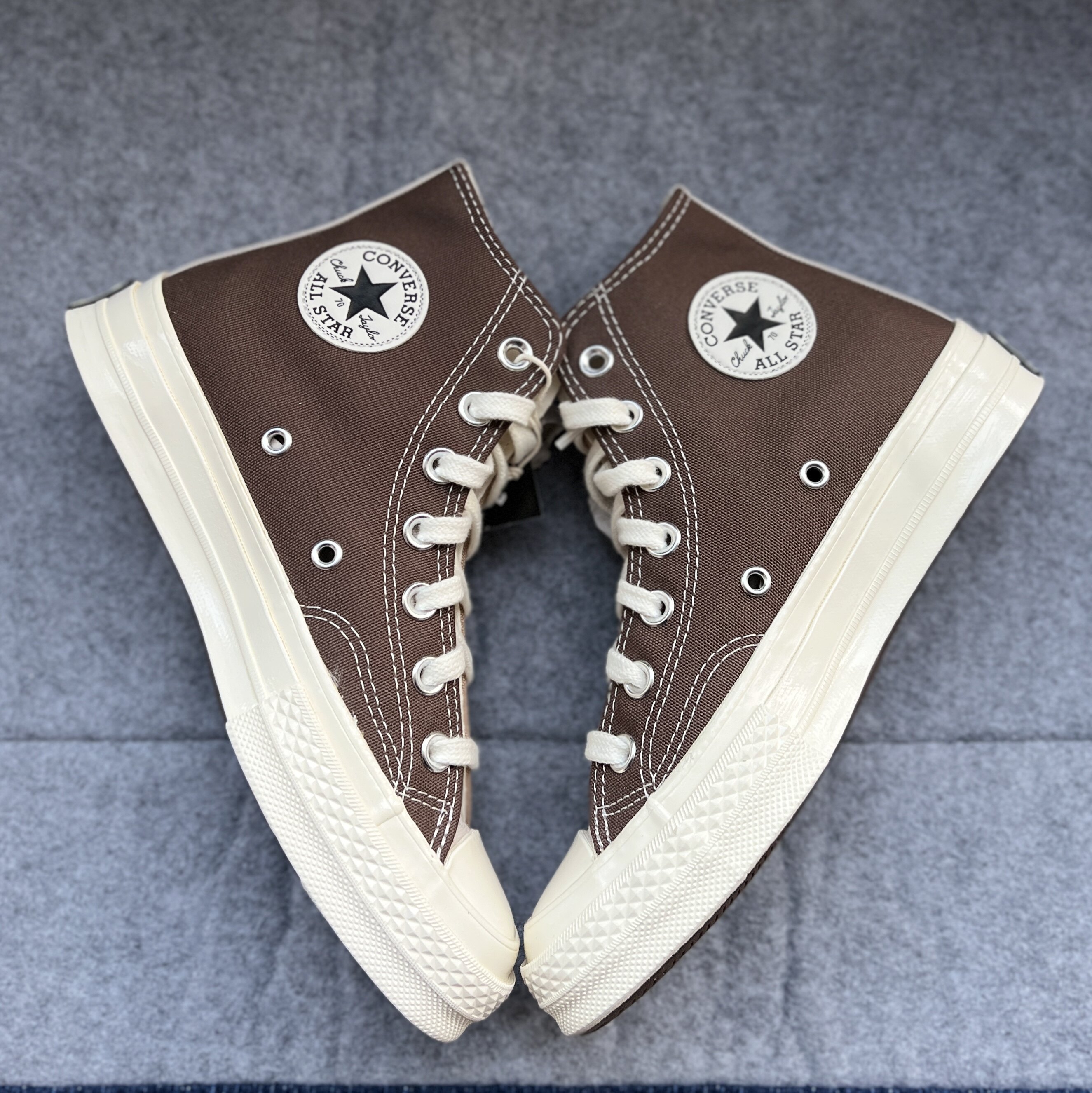 converseallstar正品匡威1970s卡其色鸳鸯高帮帆布鞋帆布鞋