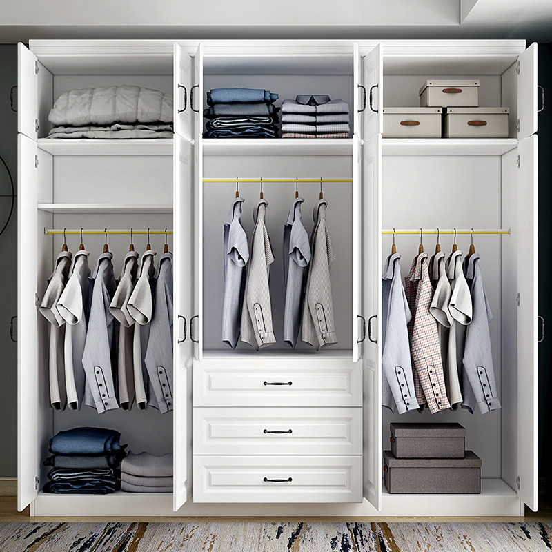 定制卧室柜子靠墙大衣衣柜2米家用简约现代衣柜