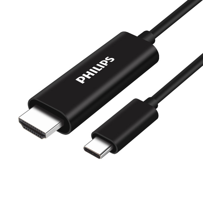 飞利浦type-c转hdmi线苹果电脑macbook转电视投影仪转换器高清线4k