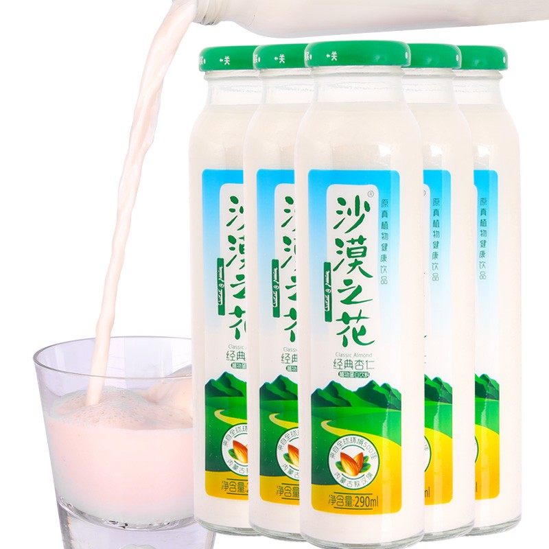 沙漠之花经典杏仁露290ml10瓶箱装内蒙特产杏仁其它