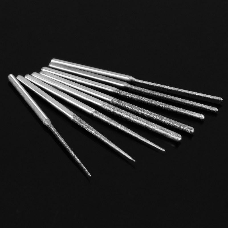 金刚砂2.35mm柄打孔针扩孔尖针金刚石磨针世新雕刻机电磨台磨牙机