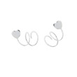 925 sterling silver love spring earrings female cute star rotor rotor earrings double -layer Hong Kong style versatile earrings 925 sterling silver love spring earrings female cute star rotor rotor earrings double -layer Hong Kong style versatile earrings