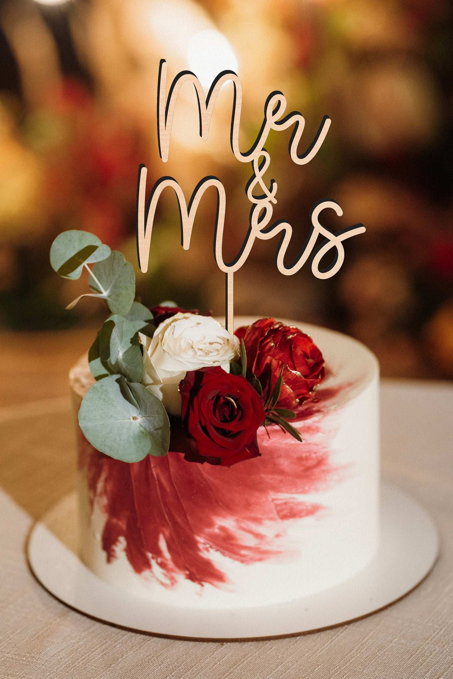 蛋糕mrandmrsweddingcaketopper定制婚礼插牌节日装扮用品