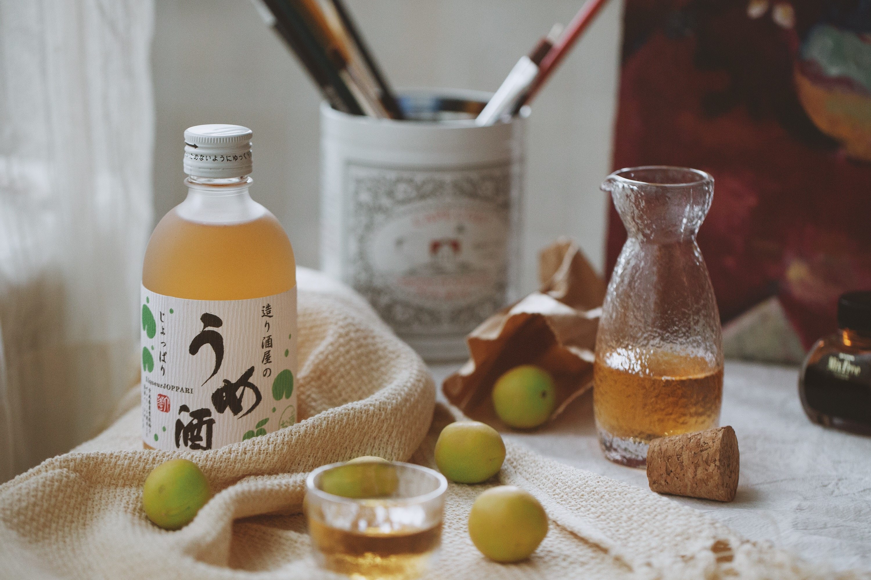 日本花酒梅子清酒清甜口感300ml10度梅酒