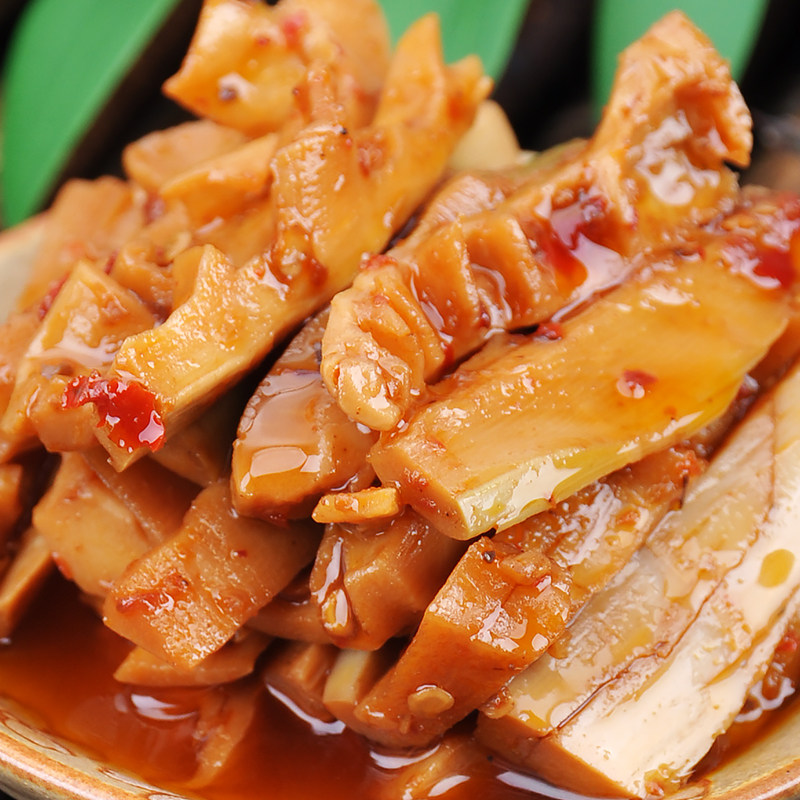 简妹剁椒脆笋200g*2瓶 新鲜香辣竹笋片泡椒脆笋下饭牛肉酱辣椒酱