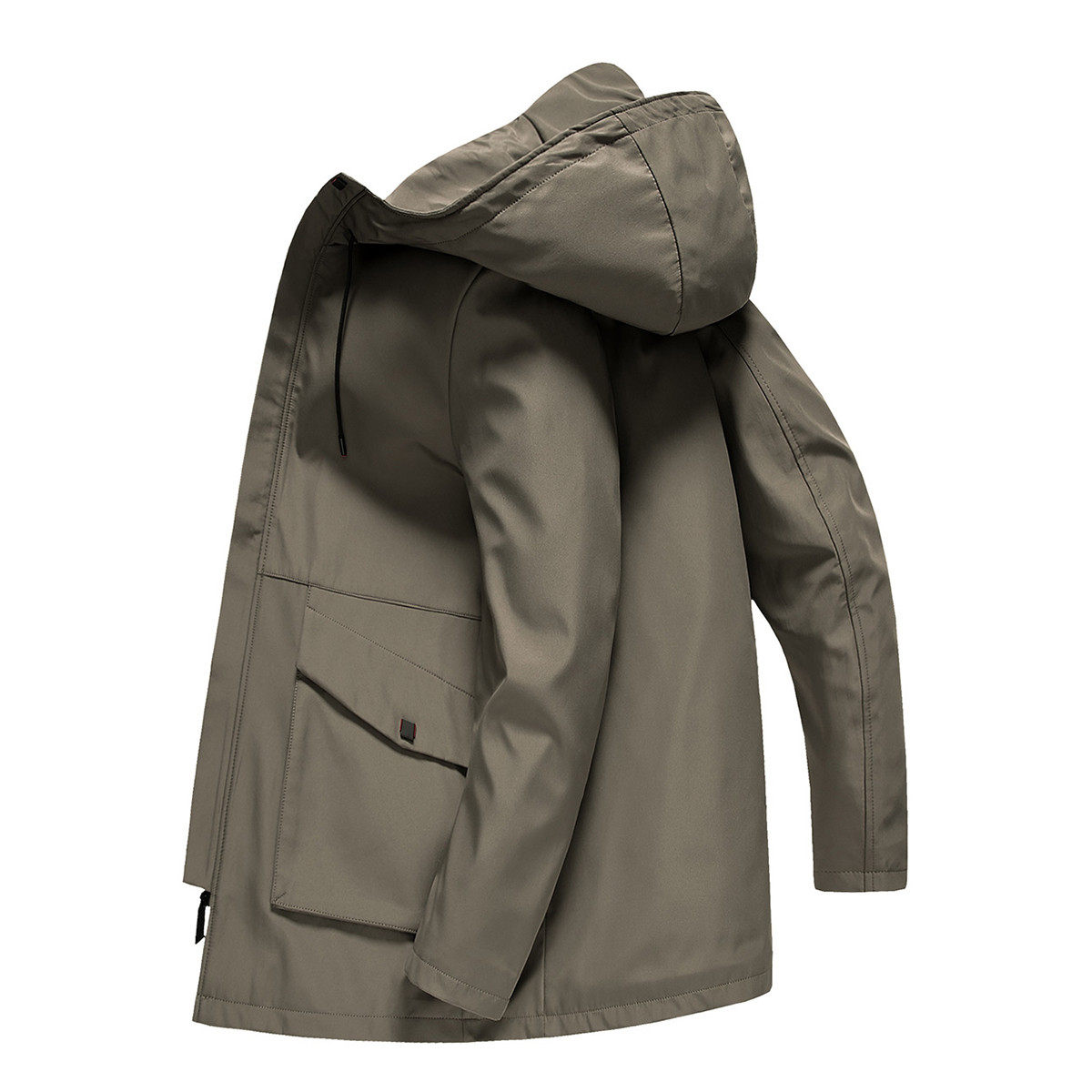 罗蒙商务中长男士工装百搭休闲外套爸爸新款风衣