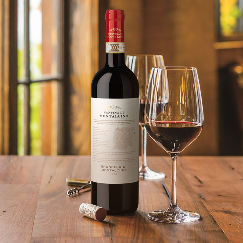 中粮红酒意大利原瓶进口蒙塔酒庄布鲁罗干红葡萄酒干红静态葡萄酒