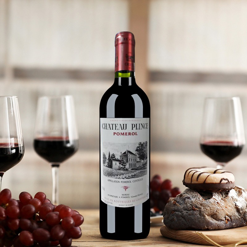 法国波美产区普林斯璞林酒庄红葡萄酒2014年红酒中粮干红静态葡萄酒