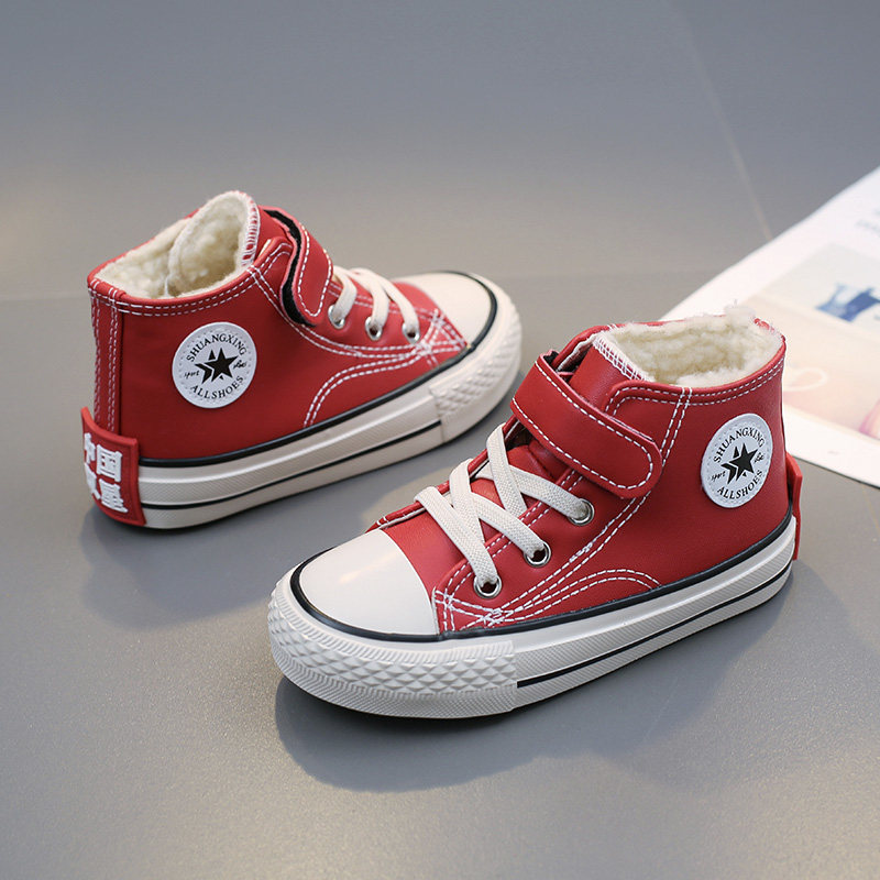 2020新款儿童高帮棉鞋男童女童鞋子冬季加绒棉鞋