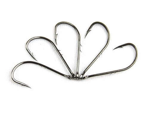 鱼钩潮钩双背刺长柄钓鱼带圈带环鱼钩海钓钩垂钓鱼钩