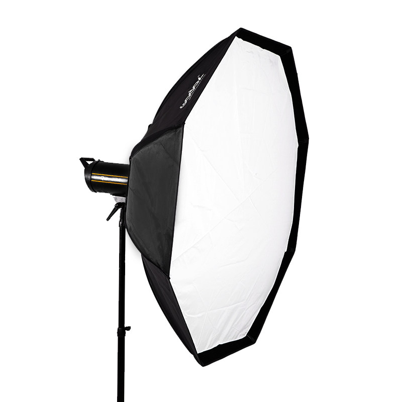神牛140cm八角柔光箱闪光灯柔光罩摄影灯罩网格带格栅便携折叠可拆卸