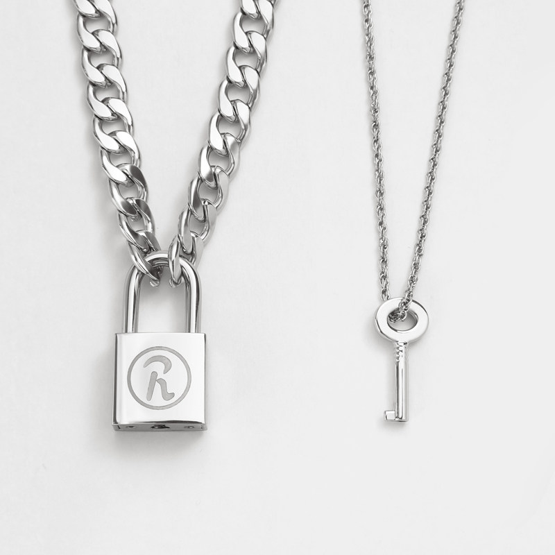 官方正品sid南京锁项链朋克r锁nanapunk莲毛衣链男小众设计感