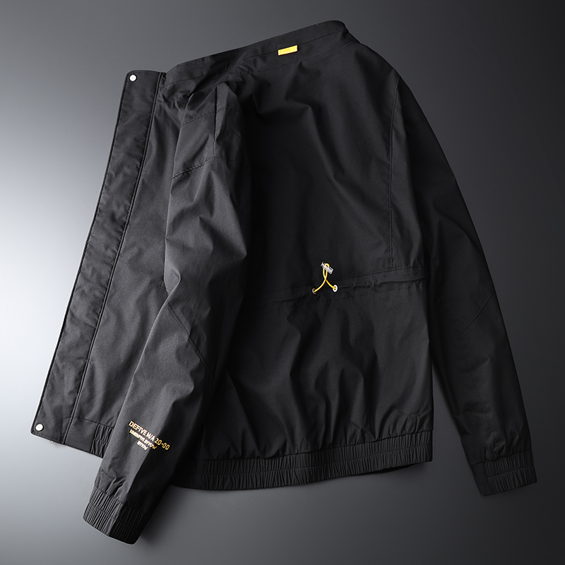 古鼎原创立领机能夹克男士2022新款春季百搭潮外套休闲帅气上衣服