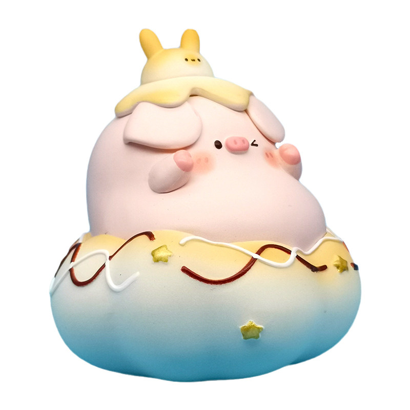 屁可猪盲盒pikopig甜品系列手办摆件lulu小猪潮玩盲盒