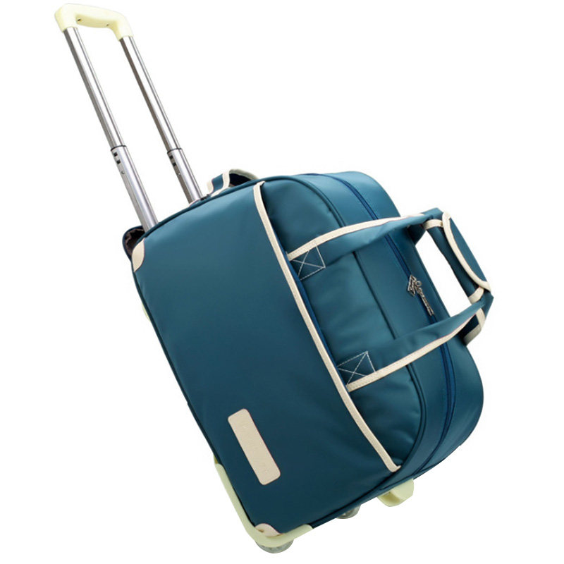 轻便牛津布拉杆包旅行包大容量帆布可折叠短途旅行出差旅行袋