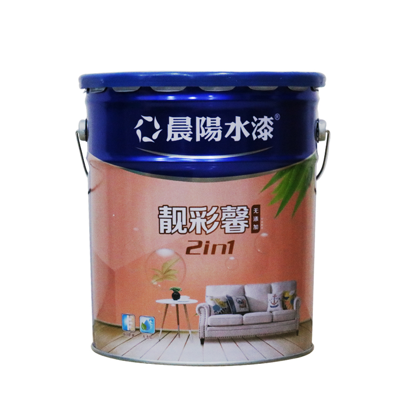 晨阳水漆靓彩馨无添加二合一 粉墙面涂料 白色墙面翻新哑光乳胶漆