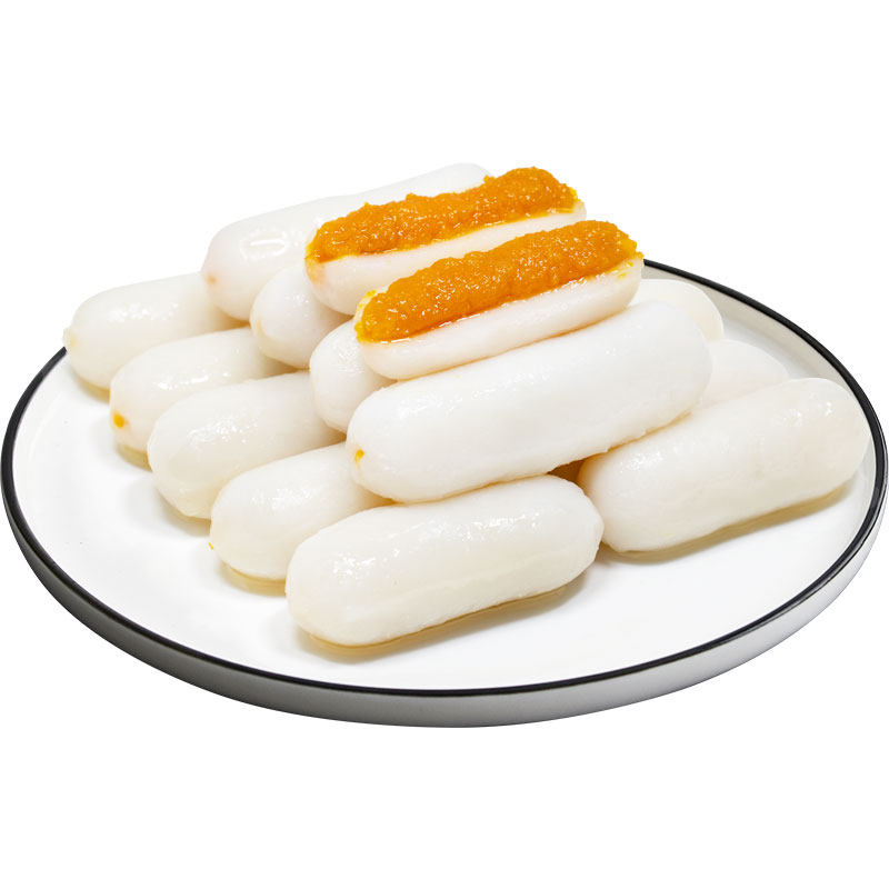 蛋黄年糕饥饿小猪咸蛋夹心500g韩国风味速食年糕