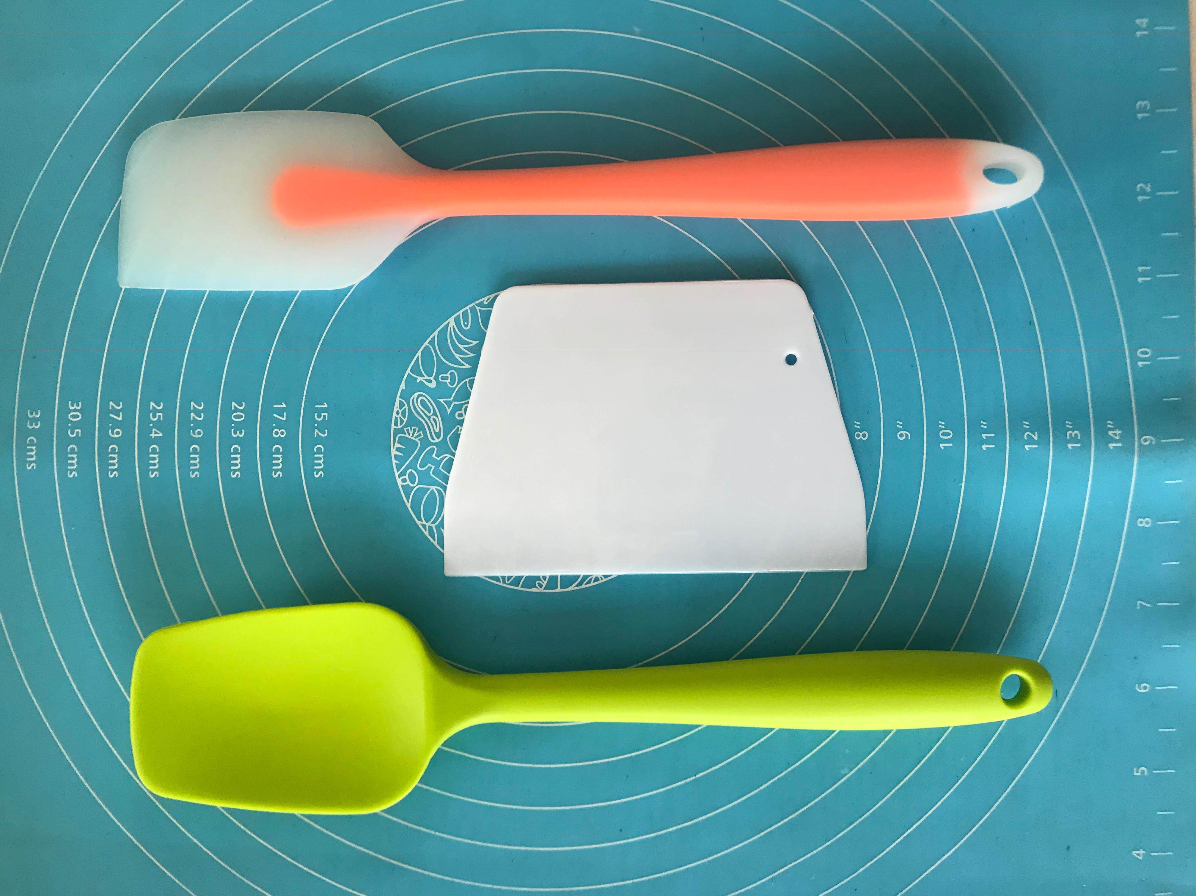 硅胶刮刀多功能黄油绿色设计梯形棉花刷子锅铲其它烘焙器具