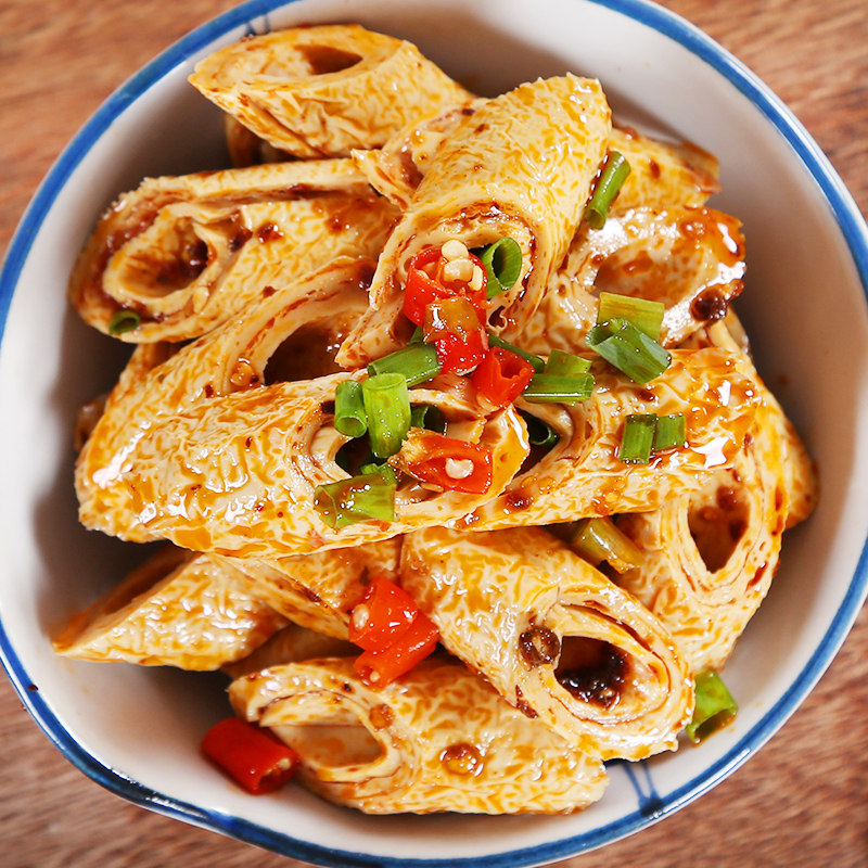 古蜀味道 四川特产豆笋500g干货隆昌地道 手工黄豆皮豆杆腐竹开江