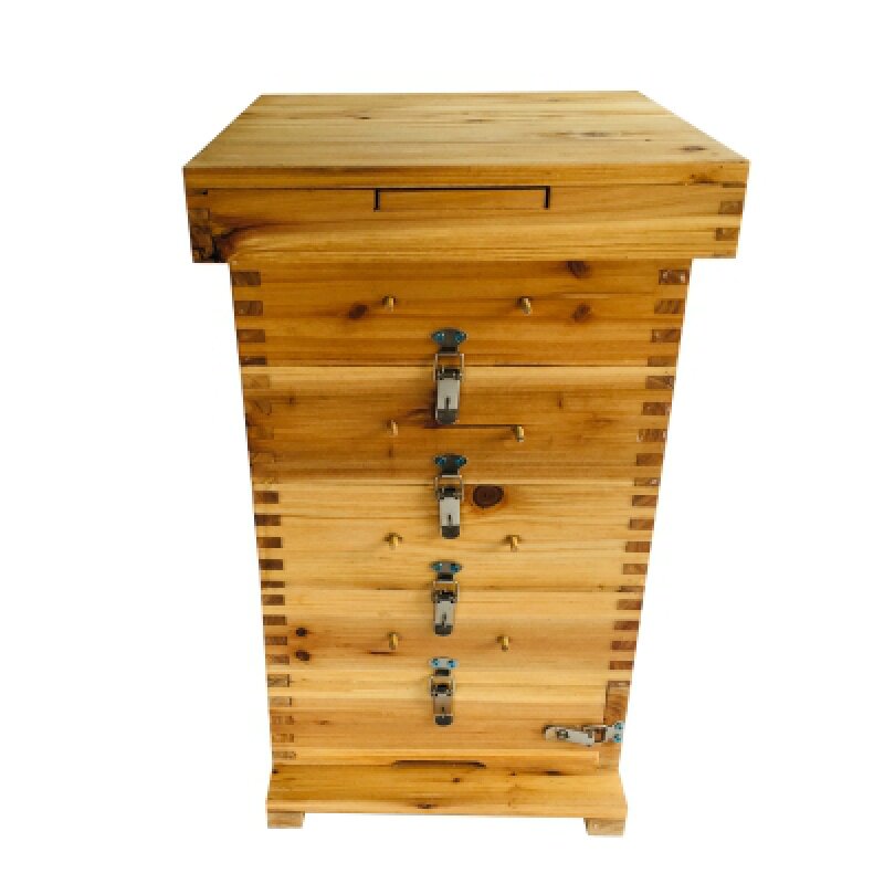 蜜蜂加厚蜂箱全套五层格子养蜂专用养蜂箱煮蜡防水杉木中蜂蜂巢箱