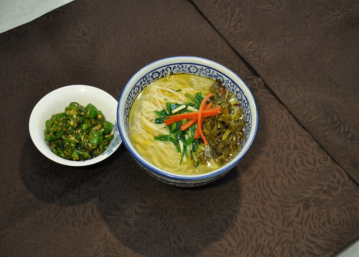 甘肃天水特产浆水面芹菜包包菜浆水酸菜 孟姑酸菜500g 5袋包邮