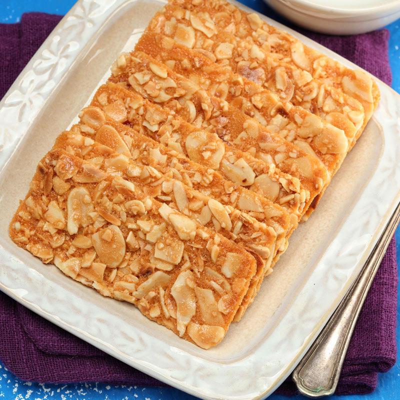 来伊份杏仁薄脆250g正品薄脆饼干杏仁瓦片坚果饼干休闲网红零食