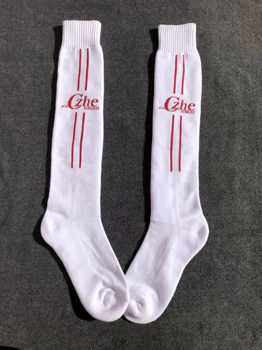 击剑袜子全棉比赛前片加厚毛圈底吸汗透气护具击剑袜