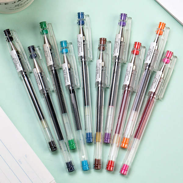 百乐手帐笔尖针管承托三点规格中性笔绘图多色中性笔