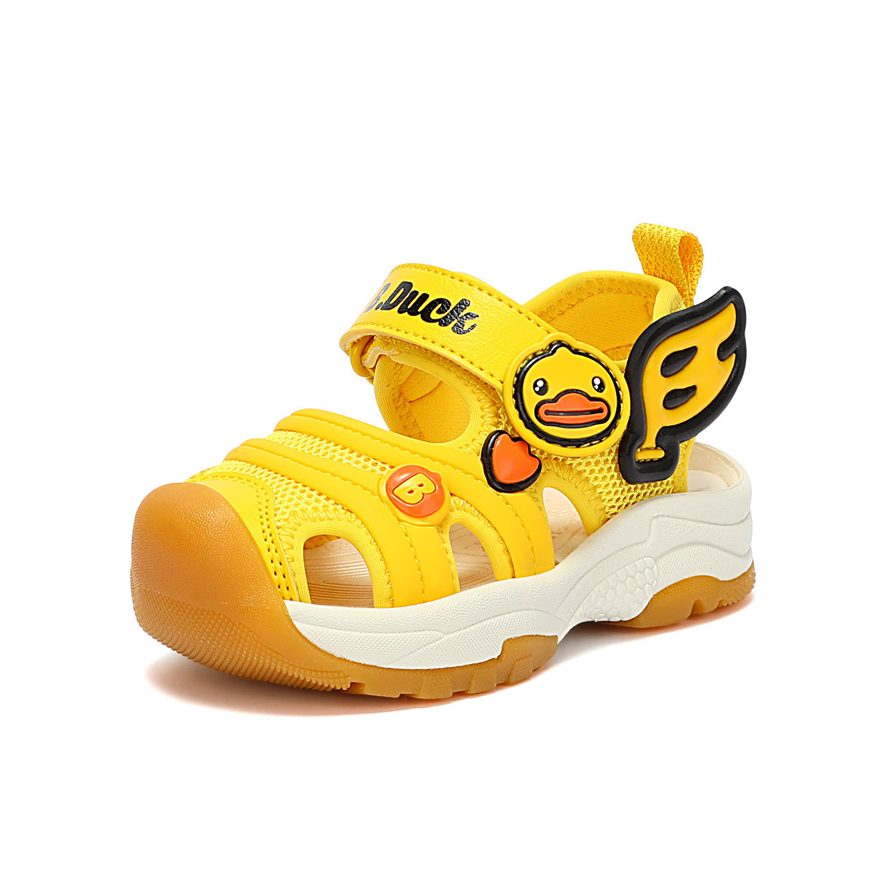 凉鞋小黄鸭童鞋男童包头夏季新款男孩休闲透气凉鞋