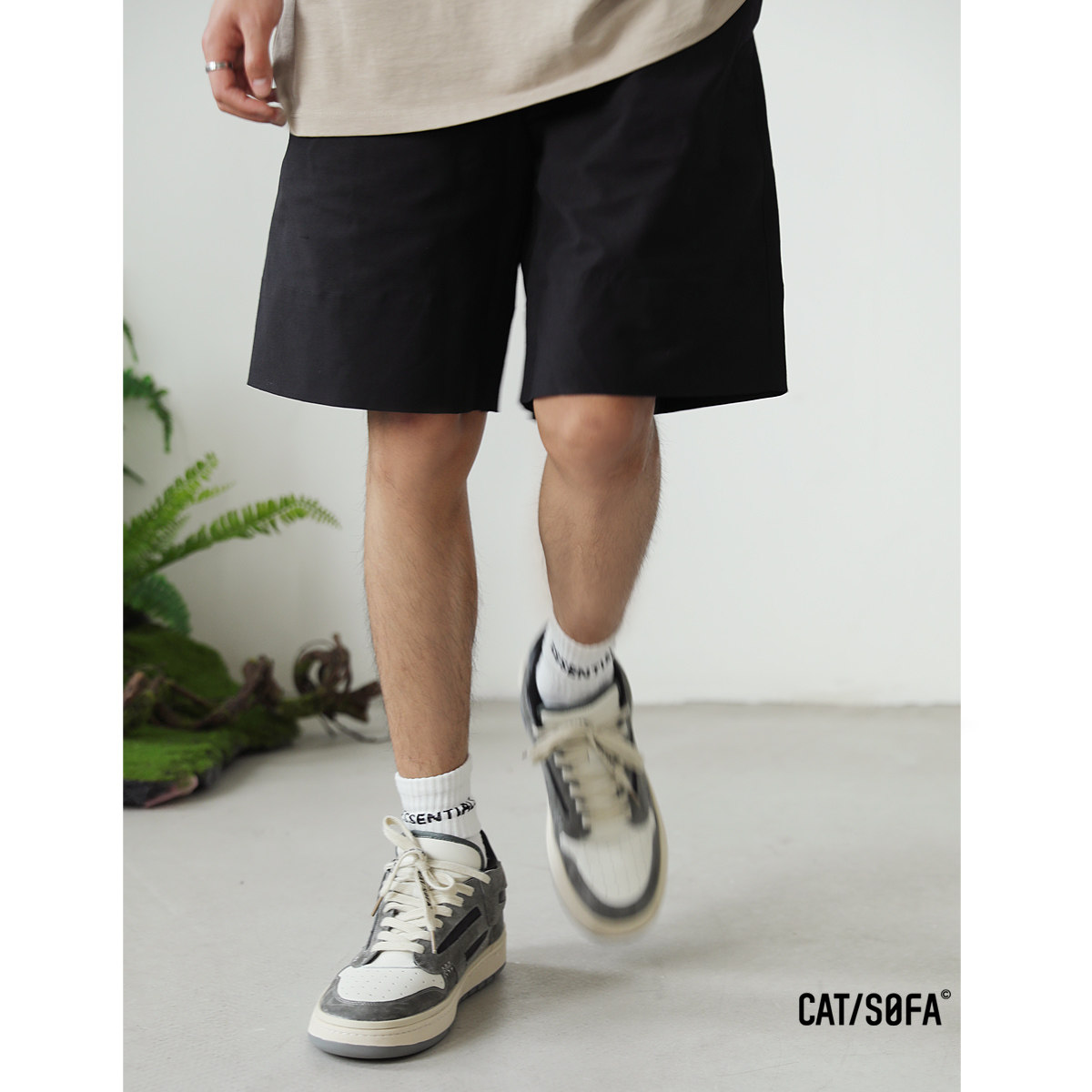 沙发男鞋国潮运动鞋秋冬中帮真皮板鞋透气复古休闲板鞋