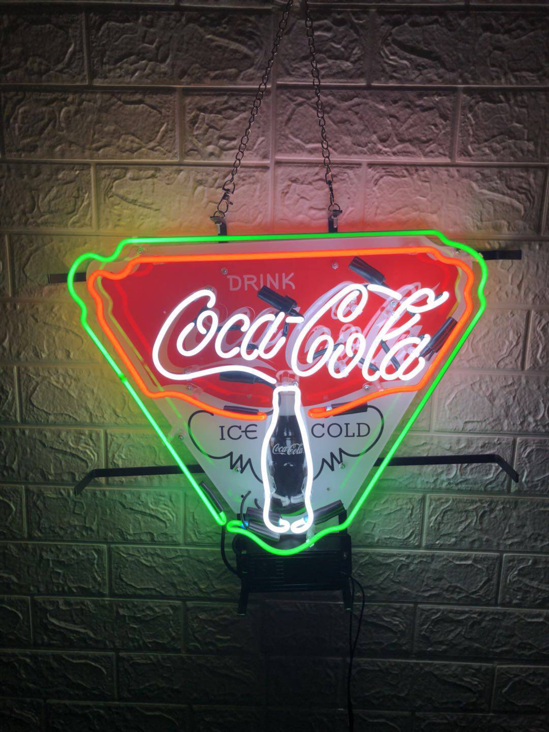 可口可乐复古珍藏版霓虹灯广告灯箱家居店铺装饰灯led创意