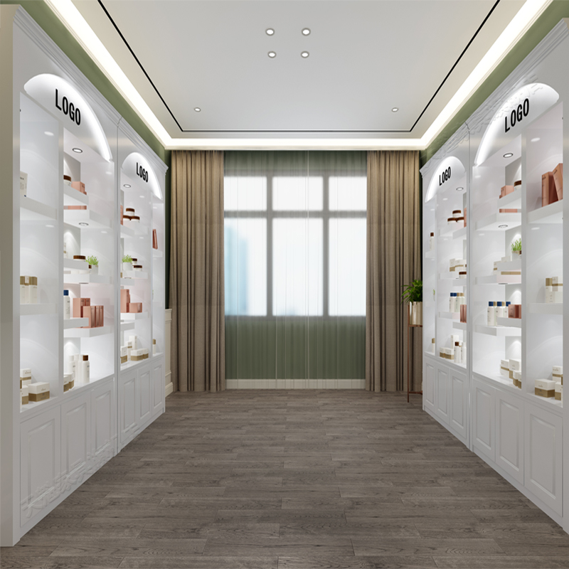 烤漆化妆品展示柜美容院产品展柜样品护肤品化妆品展柜