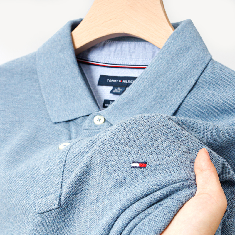 正品 TOMMY HILFIGER汤米翻领POLO衫男士宽松商务休闲短袖T恤夏季