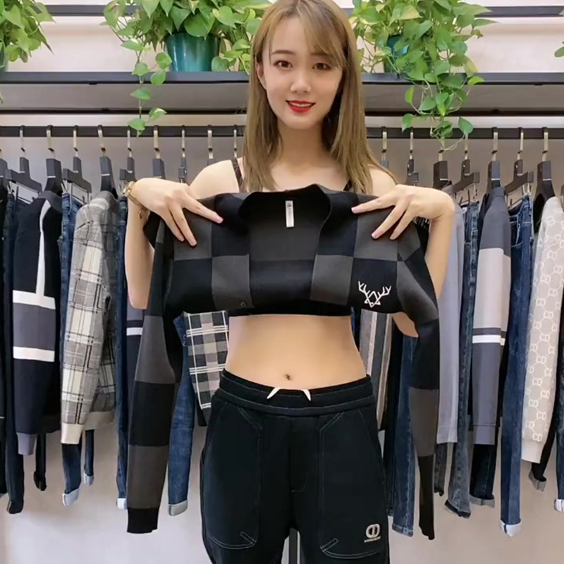 潮牌潮流秋冬针织开衫毛衣外套男女同款网红社会精神小伙外穿上衣