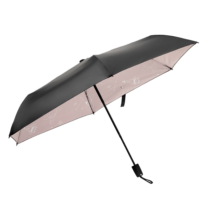 miniso名创优品星空防晒晴雨两用骨伞太阳伞防紫外线男女伞
