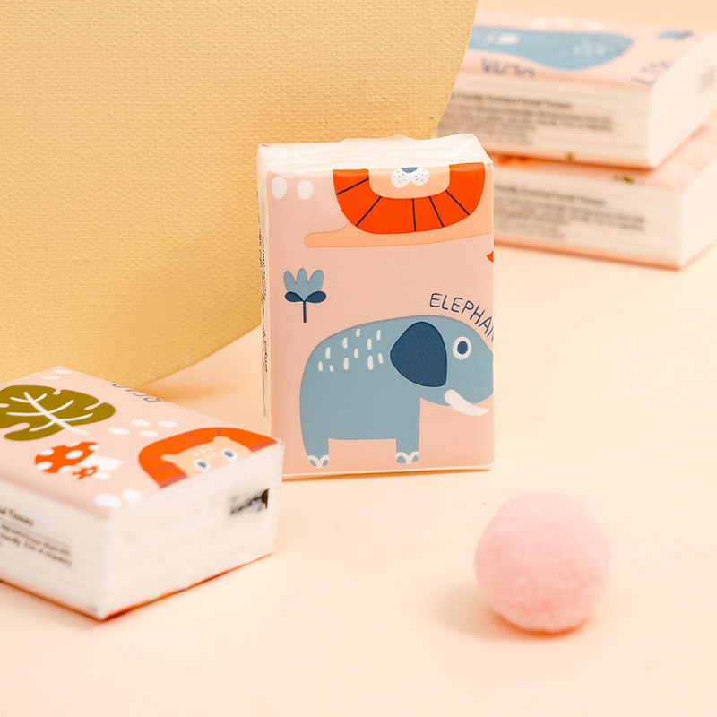 miniso名创优品森林家族手帕3层54包纸巾面纸餐巾纸小包手帕纸