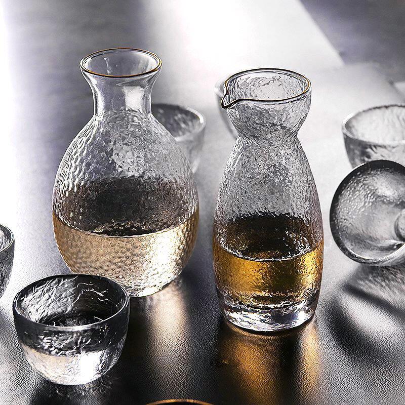 果酒酒杯套装个性小酒酒盅小巧日式玻璃清酒清酒杯