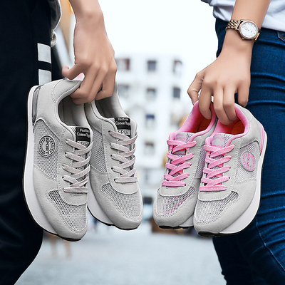 负跟鞋女夏季腰椎专业矫正倒走新款骨盆前倾矫正k型负跟鞋网布鞋