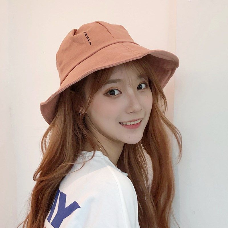 .渔夫帽女夏韩版百搭日系网红遮脸遮阳防晒时尚潮太阳帽帽子女秋【聚